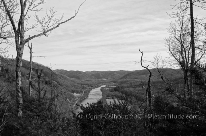 A view of the French Broad River in Western North Carolina